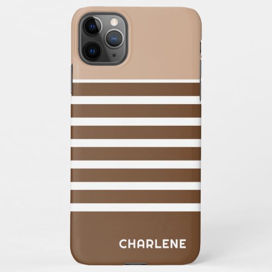 Muster für die Farbtöne der weißen Streifen iPhone Hülle (Rückseite)