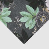 Muster für die fett-weiße und schwarze Blume Seidenpapier (Ausschnitt)