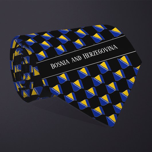 Muster für die Flagge Bosnien und Herzegowinas Krawatte