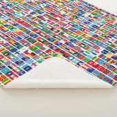 Muster für die Flaggen aller Länder Sherpadecke (3/4)