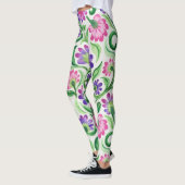 Muster für die Gefärbte Krawatte von Blumenelement Leggings (Links)