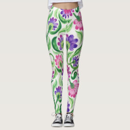 Muster für die Gefärbte Krawatte von Blumenelement Leggings