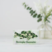 Muster für die grüne Camouflage Visitenkarte (Stehend Vorderseite)