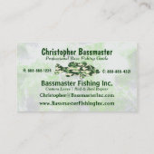 Muster für die grüne Camouflage Visitenkarte (Rückseite)