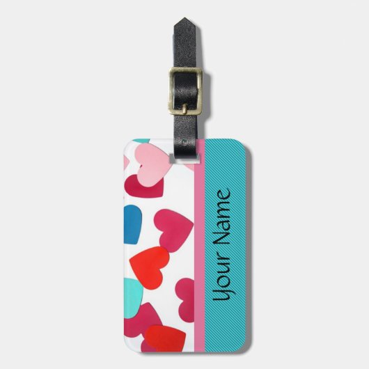 Muster für die Heftspur Gepäckanhänger (Vorderseite vertikal)