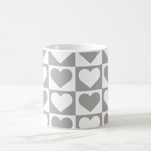 Muster für die Herzfunktion an der Tafel - grau un Kaffeetasse (Mittel)