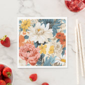 Muster für die hintere Blume Serviette (Beispiel)