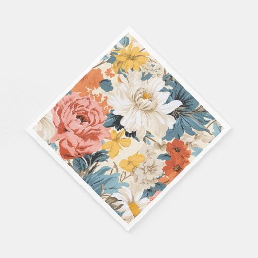 Muster für die hintere Blume Serviette (Ecke)