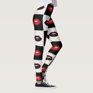 Muster für die Hot-Lips-Box Retro Vibes Leggings