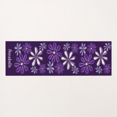 Muster für die hübsche Lila Bezeichnung Botanische Yogamatte (Rückseite (Horizontal))
