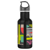 Muster für die Kontrolle der abstrakten Technologi Edelstahlflasche (Rückseite)