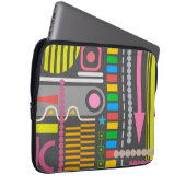 Muster für die Kontrolle der abstrakten Technologi Laptopschutzhülle (Vorne Rechts)