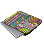 Muster für die Kontrolle der abstrakten Technologi Laptopschutzhülle (Vorne Knopf)