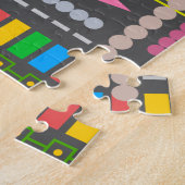 Muster für die Kontrolle der abstrakten Technologi Puzzle (Seite)