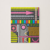 Muster für die Kontrolle der abstrakten Technologi Puzzle (Vertikal)