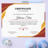 Muster für die Leistungsbescheinigung Flyer (Einzeln)