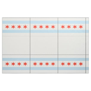 Muster für die Maske der Chicagoer Flagge Stoff