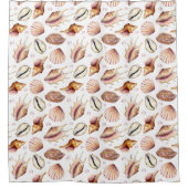 Muster für die Muschel der Nautischen See Duschvorhang (Vorderseite)