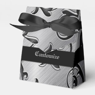 Muster für die Muster für Silver und Black Curls Geschenkschachtel