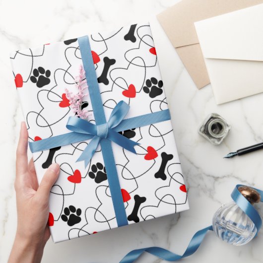 Muster für die Puppy-Liebe Geschenkpapier (Schenken)