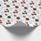Muster für die Puppy-Liebe Geschenkpapier (Ecke)