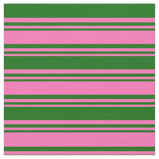 Muster für die rosa und dunkelgrünen Streifen Stoff (Nahaufnahme)