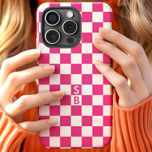 Muster für die rosa und weiße Karton-Tafel Case-Mate iPhone Hülle