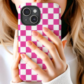 Muster für die rosa und weiße Karton-Tafel Case-Mate iPhone Hülle