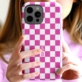 Muster für die rosa und weiße Karton-Tafel Case-Mate iPhone Hülle