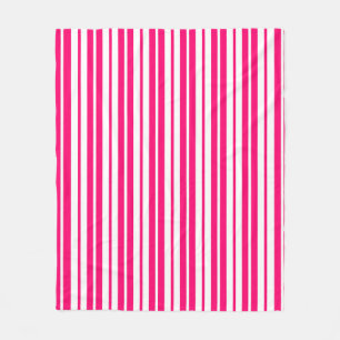 Muster für die rosa weißen vertikalen Streifen Fleecedecke