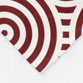 Muster für die rote und weiße Wiederholung Fleecedecke (Ecke)