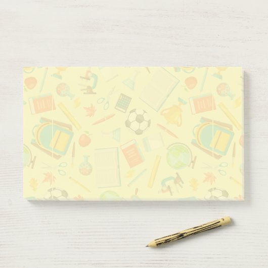 Muster für die Schulversorgung Post-it Klebezettel (Auf Schreibtisch)
