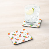 Muster für die Silhouette von niedrig polaren Katz Untersetzer (Rechte Seite)