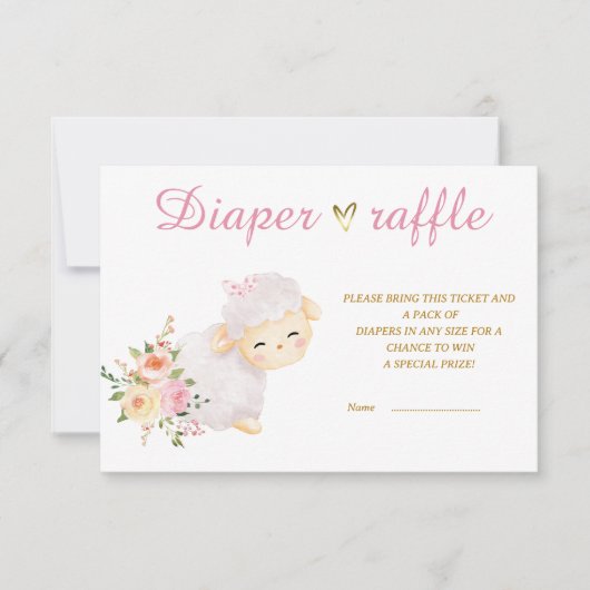 Muster für die Verlosung von Lammblättern Dankeskarte (Vorderseite)