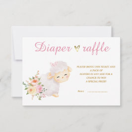 Muster für die Verlosung von Lammblättern Dankeskarte