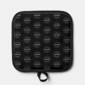 Muster für die Verwendung in der Küche mit benutze Topflappen (Vorderseite)