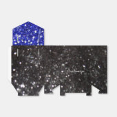 Muster für die Vorzüge eines blauen und schwarzen  Geschenkschachtel (Ungefaltet)