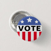 Muster für die Wahlkampagne Button (Vorne & Hinten)