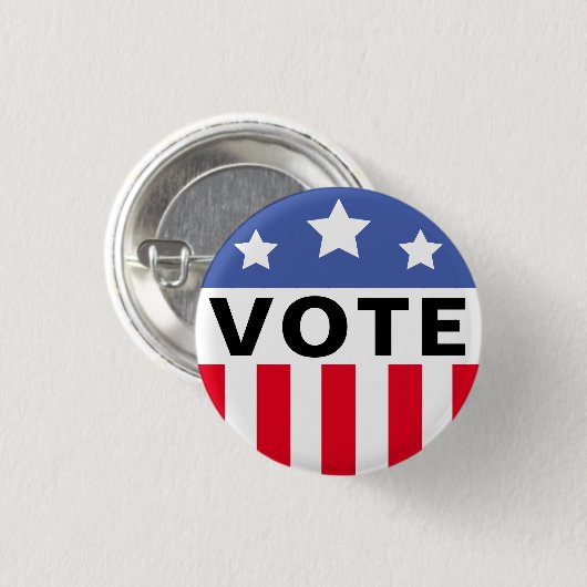 Muster für die Wahlkampagne Button (Vorne & Hinten)