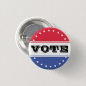 Muster für die Wahlkampagne Button (Vorne & Hinten)