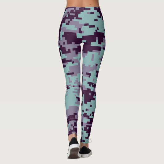 Muster für digitale Camouflage gefroren Leggings (Rückseite)