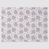 Muster für Diskobälle und Musiknoten Seidenpapier (Vorderseite)