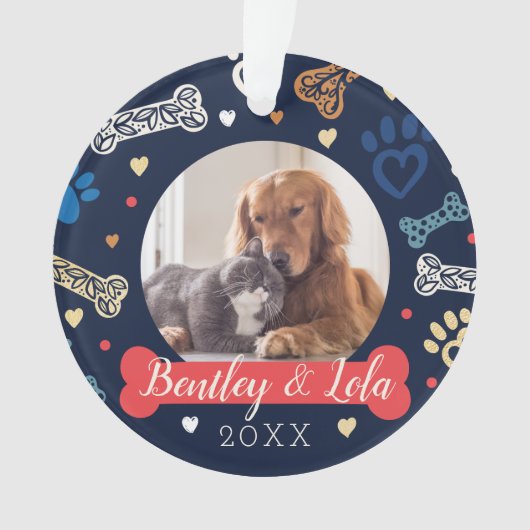 Muster für Druck und Knochen | Foto Ornament (Vorderseite)