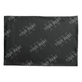 Muster für dunkelgraue und schwarze Monogramme Kissenbezug (Rückseite)