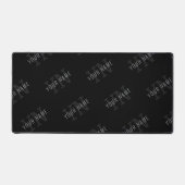 Muster für dunkelgraue und schwarze Monogramme Schreibtischunterlage (Vorderseite)