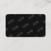 Muster für dunkelgraue und schwarze Monogramme Visitenkarte (Vorderseite)