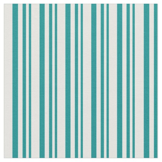 Muster für dunkle Cyan- und Minzcreme Stoff (Nahaufnahme)