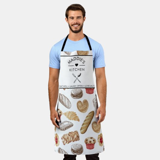 Muster für ein benutzerdefiniertes Textbrett Schürze (Getragen)