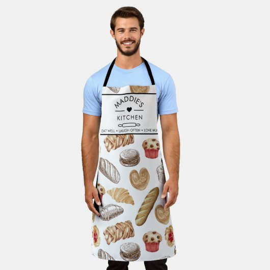 Muster für ein benutzerdefiniertes Textbrett Schürze (Getragen)