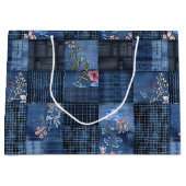 Muster für ein Muster für ein Muster | Boho Denim Große Geschenktüte (Vorderseite)